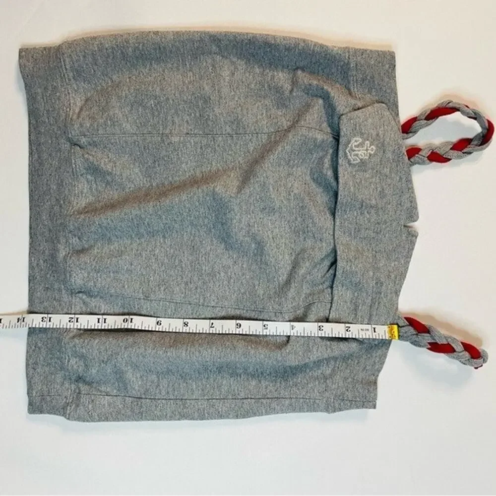 Roberta di Camerino Girls Grey Anchor‎ Logo Bag Rope Straps Made in Italy 10-12